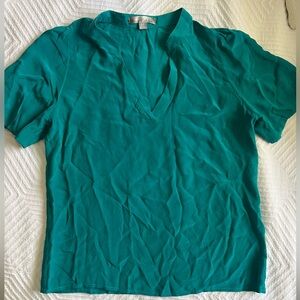 Love 21 premium Puff Sleeve Blouse Teal
